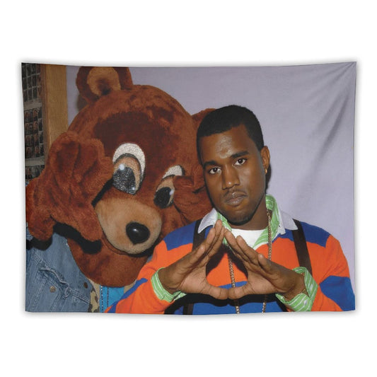 Kanye West with Bear Tapestry