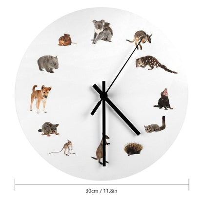 Mammals of Australia Wall Clock