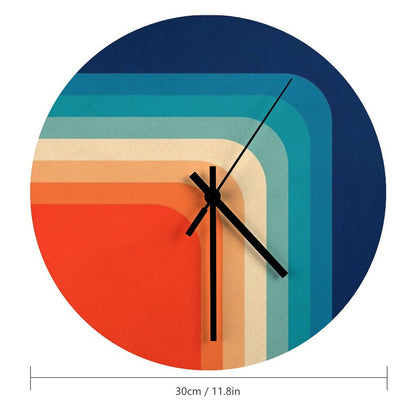 Retro 70s Color Palette III Wall Clock