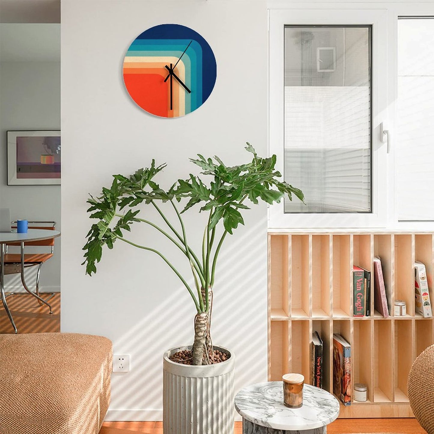 Retro 70s Color Palette III Wall Clock